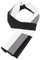 WANYING Winter Herbst Herren Strickschal 6% Wolle Gestrickter Schal Casual Business Gentleman - 180 * 30 cm Gestreift Schwarz Weiß