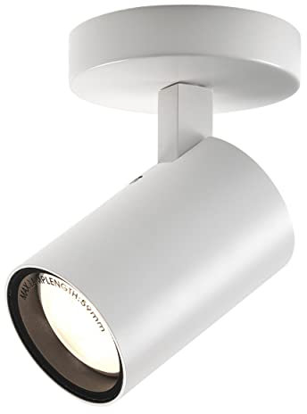 Astro Aqua Single Bathroom Spotlight - IP44 Rated - (Matt White), GU10 LED Lamp, Designed in Britain - 1393001-3 Years Guarantee