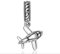 925 Sterling Silber Flugzeug-Anhänger Reise Charm für Pandora Armband - Weihnachten