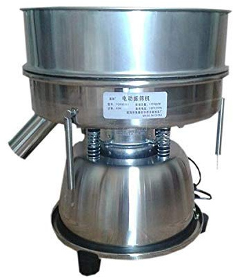 Electric Automatic Sieve Shaker Vibrating Sieve Machine Food Industrial Stainless Steel Sifter for Granule Powder Grain (60 Mesh 0.3mm)