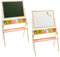 Spiel AG Standtafel für Kinder Schultafel mit 2 Seiten Magnettafel + Kreidetafel