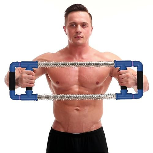 GoFitness Push Down Bar Brusttrainer Fitnessgerät für Zuhause - Krafttraining Sportgerät für Brustmuskeln, Arme, Schultern, Bauch, Rücken - Home Gym Equipment Brust Expander Trainingsgerät für Zuhause