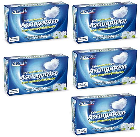 X100 Fogli Profumati Per Asciugatrice Profuma Ammorbidente Deodorante
