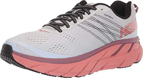 Hoka One One Damen Clifton 6 Schuhe, Nimbus Cloud-Lantana, US 9.5