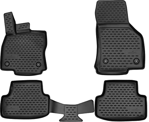 Walser XTR Gummi Fussmatten Auto für Audi A3 04/2012-2016, Sportback 09/2012-2016, 100% passgenaue Auto Fußmatten, robuste Universal Fußmatte Auto, Gummimatten Auto