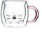 Lila Katze Tasse Süße Tasse mit Henkel Doppelwandige Kaffeetasse Kawaii Katze Geschenke für Frauen Teetasse Geburtstagsgeschenke Tasse für Katzenliebhaber Ideen Weihnachten(Lila Katze)
