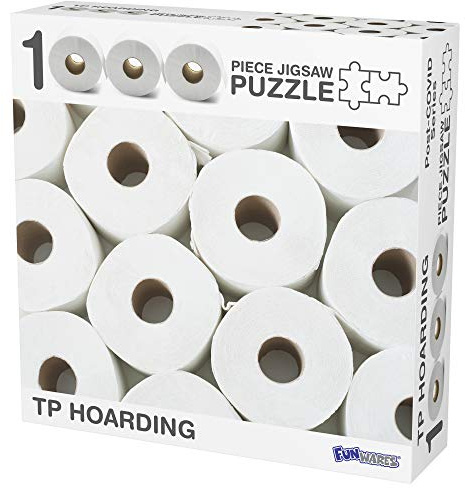 Funwares TP Hoarding Toilet Paper Puzzle 1000 Piece Jigsaw Puzzle
