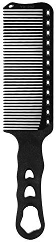 Pettine per Capelli Professionale per Parrucchiere, Taglio per Parrucchiere con Impugnatura Antiscivolo, Strumento per Stilista Barbiere Facile Impugnare(nero)