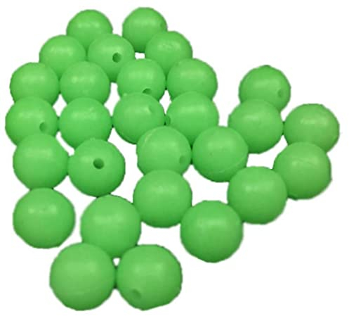 Bemvp Leuchtende Angeln Perlen 6mm Glühen Runde Angeln Weiche Perlen Für Angelköder Floating Float Tackles 200 Stücke