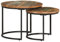 vidaXL Satztisch 2-TLG. Couchtisch Beistelltisch Wohnzimmertisch Kaffeetisch Sofatisch Holztisch Teetisch Tisch Wohnzimmer Altholz Massiv