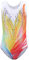 Happy Cherry Une Pièce Collants de Gymnastique pour Filles sans Manches Justaucorps de Danse Classique Enfant Couleur Dégradée Vêtements de Danse Dansant Gymnastique Athlétique Ballet Sport