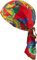 fashionchimp Zandana aus 100% Baumwolle, Bandana-Kopftuch, Bikertuch für Damen und Herren, Muster-Print (Drache-Rot)
