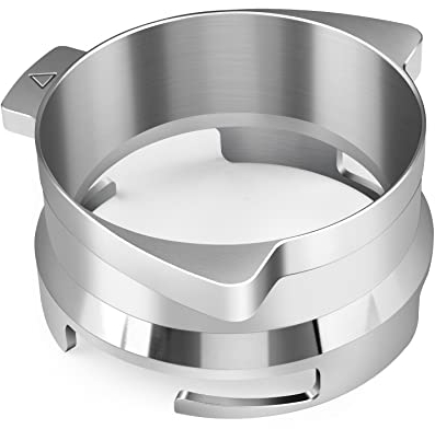 FIRJOY 54mm Espresso Dosing Funnel for Breville Barista Portafilters Hands-Free (Stainless Steel-Silver)