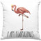 Flamingo Kissen mit Füllung 40x40 Geschenk Flamazing Geschenkidee Tiere Frauen Lustiger Spruch (Rosa)