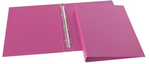 Favorit Raccoglitori ad Anelli Sprint in Cartone, 22 x 30cm, 4 Anelli Tondi da 30mm, Rosa