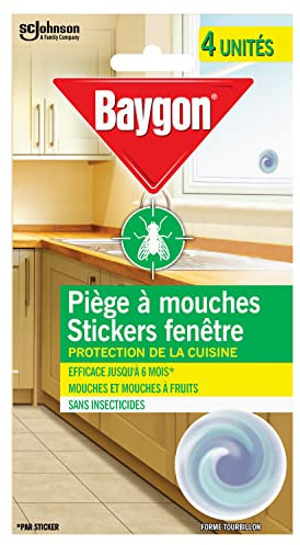 Baygon Piege A Mouches Sticker Fenetres Tourbillon X4