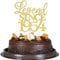 Xsstarmi 1 Pack Legend Since 1955 Cake Topper Seventy Cheers to 70th Birthday Hello 70 and Fabulous Cake Pick Decoration for 70th Birthday Wedding Anniversary Party Cake Decorations Glitter Gold