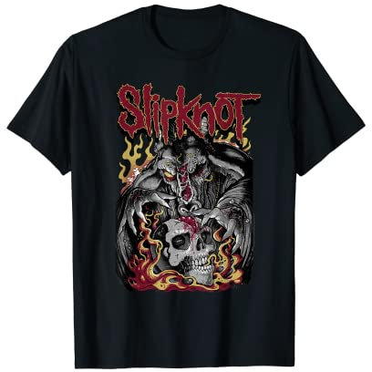 Slipknot T-Shirt Gehirnmann - Unisex Erwachsene & Kinder - Schwarz - Kurzarm - Regular Passform - S (EU)