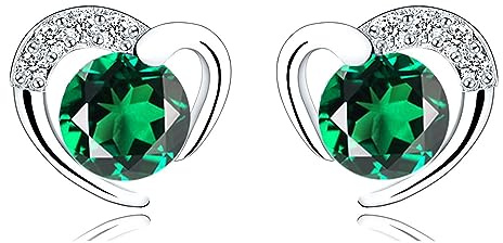 Ohrstecker Silber 925 Klein Ohrringe für Damen | Sterling Silber Ohrstecker Set mit Zirkonia für Mädchen Schmuck Geschenke