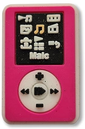 RETRO - Pink MP3 Player Oldskool - Charms For Crocs/Shoes - Music