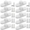 RUNYU® Juego de 10 Ojales para Toldos para Caravana y Caravana con 20 Tornillos, Instalación Vertical y Horizontal (Horizontal)