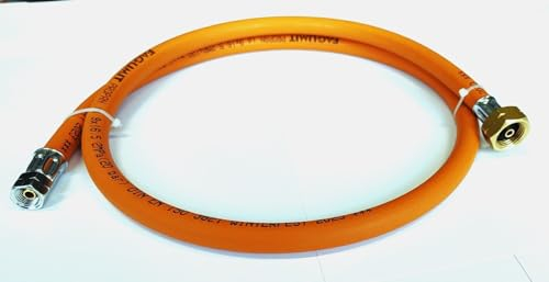 Zatechs Propan Butan Gasschlauch 300cm (3m) | 20 Bar | Ø9mm | Anschlüsse 1/4 LH bis 21.8 LH | für Kleine und Große Flaschen | Gas Hose für Gasgrillgeräte Heizgeräte Herde