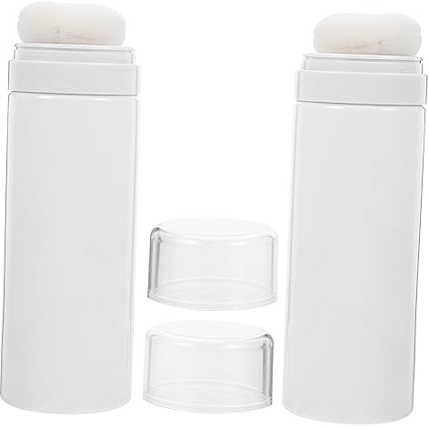 2st Babypuder Talkum Puffflasche Für Frischgebackene Mama Puderquastenflasche Leerer Spender Für Loses Pulver Körperpuderhalter Reisen Hautpflege Baumwolle Lieferungen