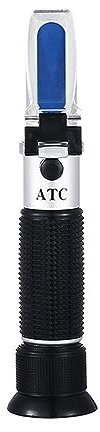 Tragbares Refraktometer Handheld 10-30% Wasser Honig Refraktometer for Honig Zucker Konzentration ATC Honig Feuchtigkeit Meter Imker Tester für Zuckergehaltstest
