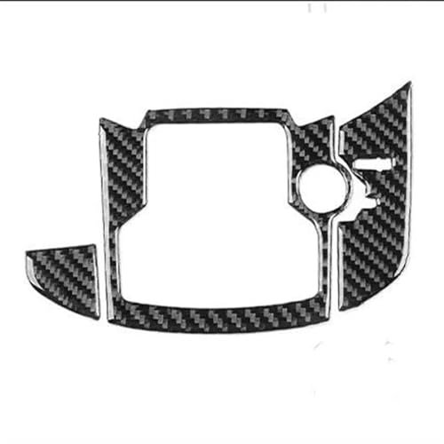 SYLTER Zubehör Autoinnenraum Für Mazda CX9 2016-2023 Carbon Faser Multimedia Tasten Knopf Panel Rahmen Trim Abdeckung Auto Innen Dekorative Aufkleber Innenraum Von Autoteilen (Color : Black LHD)
