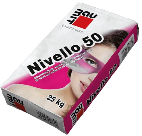BAUMIT Nivelliermasse Nivello 50 | 25kg pro Sack Geeignet bei Fußbodenheizung Pumpfähig
