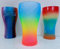Generisch 3er Set Regenbogengläser McDonalds Deutschland - 3 x Glas C o c a - C o l a Neu