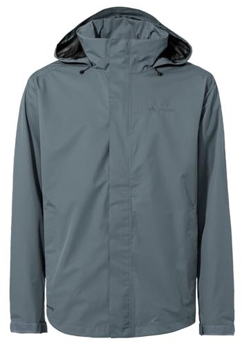 VAUDE Regenjacke Herren Escape Light B0D6BY83X7 - Größe AmazonDe/VADE5, wasserabweisende Outdoor-Jacke, atmungsaktiver Windbreaker mit Kapuze, Klimaschonende Wanderjacke