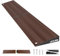 LIEKUMM 2,5 cm Höhe Aluminium Türschwellenrampe, 1000 kg Tragkraft, Rollstuhlrampe für Bordsteine, Stufen, Scooter, Kinderwagen, Abnehmbar Schwellenrampe für Innen und Außenbereich, Dunkle Holzoptik