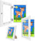 2 Pack White A4 Picture Frame, kids Artwork Display and Multi Storage, Wooden a4 Frames Wall Mount Stand Holder for Drawings, Toddler Art, Certificate, Interchangeable Magnetic Front Open, Deep Box