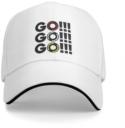 Imbissive F1 Car Racing Go! IR! IR! Papa Hüte Pure Color Damen Baseball Caps Radfahren Cool