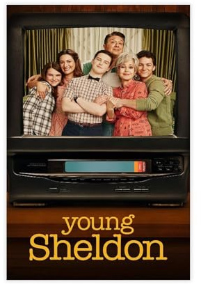 Filmposter Young Sheldon (2017), Leinwand, Schlafzimmer, Dekoration, Landschaft, Büro, Raumdekoration, Geschenk, 30 x 45 cm