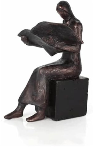 BKEKM Serres Livres Serre-Livres de Lecture de Personnages Bouchons de Livre au Design Unique Serre-Livres Vintage Serre-Livres en résine de qualité supérieure pour Hommes et Femmes Élégant