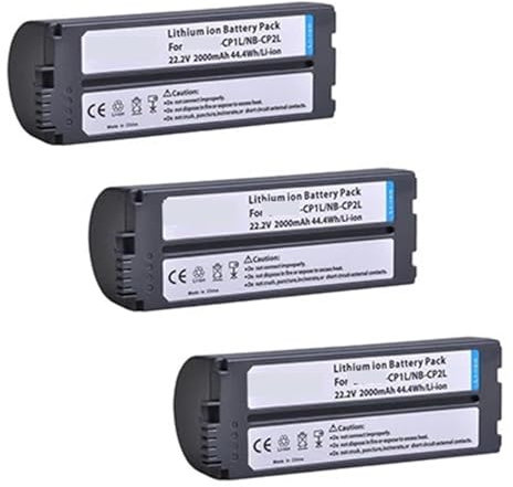 Batterie 2000 mAh NB-CP2L NB-CP2LH, compatible avec Canon NB-CP1L CP2L SELPHY CP100 CP200 CP300 CP400 CP510 CP1500 les imprimantes(D)