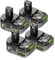 Litanki Batterie de rechange 7 Ah compatible avec les outils sans fil Ryobi 18 V P102, P103 P104, P105, P106, P107, P108, P109, P122