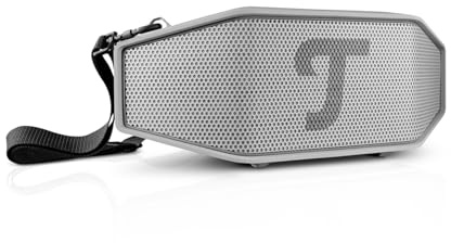 Teufel ROCKSTER Cross 2 - Altavoz Bluetooth portátil para Interiores y Exteriores, con batería de Larga duración de hasta 38 Horas, IPX5, Resistente al Agua, Altavoz estéreo - Light Gray