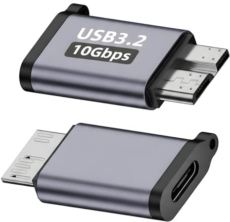 Ebksqs USB-C Auf Micro USB Adapter - 2 Stück Type-C Buchse Zu Micro-B Stecker Konverter Für Datenübertragung & Laden