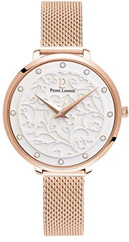 Pierre Lannier Femme Analogique Quartz Montre avec Bracelet en Cuir 360G908
