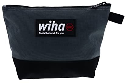Wiha 91473 Allzwecktasche mit Reißverschluss, schwarz/grau