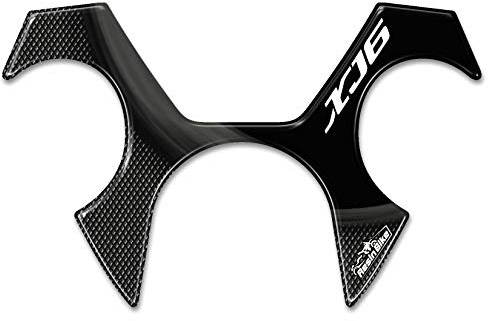Resin Bike Adesivi Moto Compatibile con Yamaha XJ6. Protezione Forcella Sterzo da Urti e Graffi. Adesivo Resinato con Effetto 3D per Piastra Forcella Sterzo