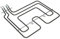 Genuine BEKO 262900098 Grill Heating Element 2200W For Electric Oven