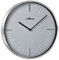 Atlanta Moderne Wanduhr Quarz, 30 cm, Metallgehäuse, Silber, Index-Ziffernblatt, 4530/19