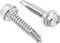 QWORK® Lot de 50 vis autoforeuse, en acier inoxydable, 6.3 mm X 32 mm, Vis Auto Perforante avec joint d'étanchéité