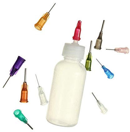 30 ml Nadelspenderflasche für Kolophonium, Lötpaste, 11 Nadeln, Flussmittelflasche