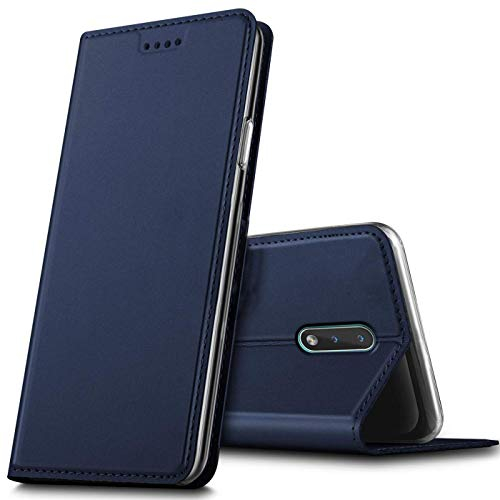 Verco Handyhülle für Nokia 2.3, Premium Handy Flip Cover für Nokia 2.3 Hülle [integr. Magnet] Book Case PU Leder Tasche, Blau