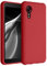 kwmobile Hülle kompatibel mit Samsung Galaxy Xcover 5 Hülle - weiches TPU Silikon Case - Cover geeignet für kabelloses Laden - Rot matt